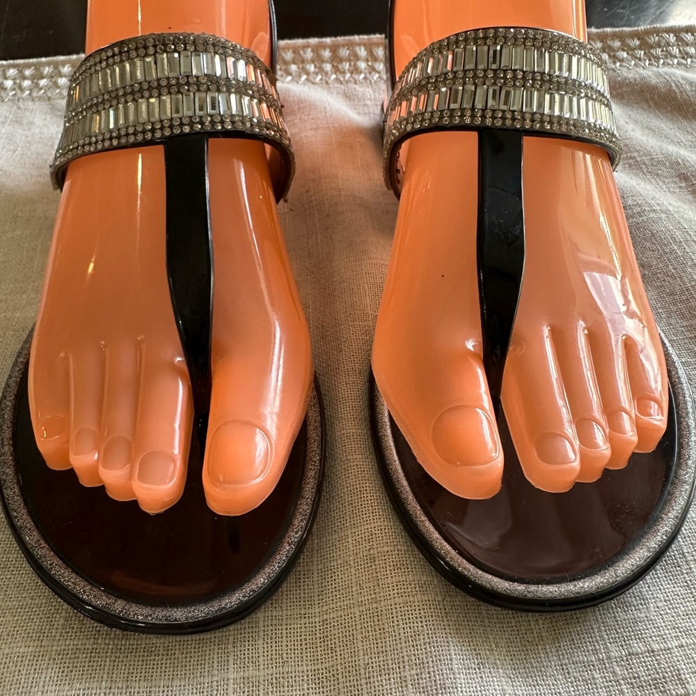 Elegant Black and Silver Women's Sandals Aldo